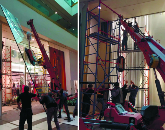 Остекление витрины магазина